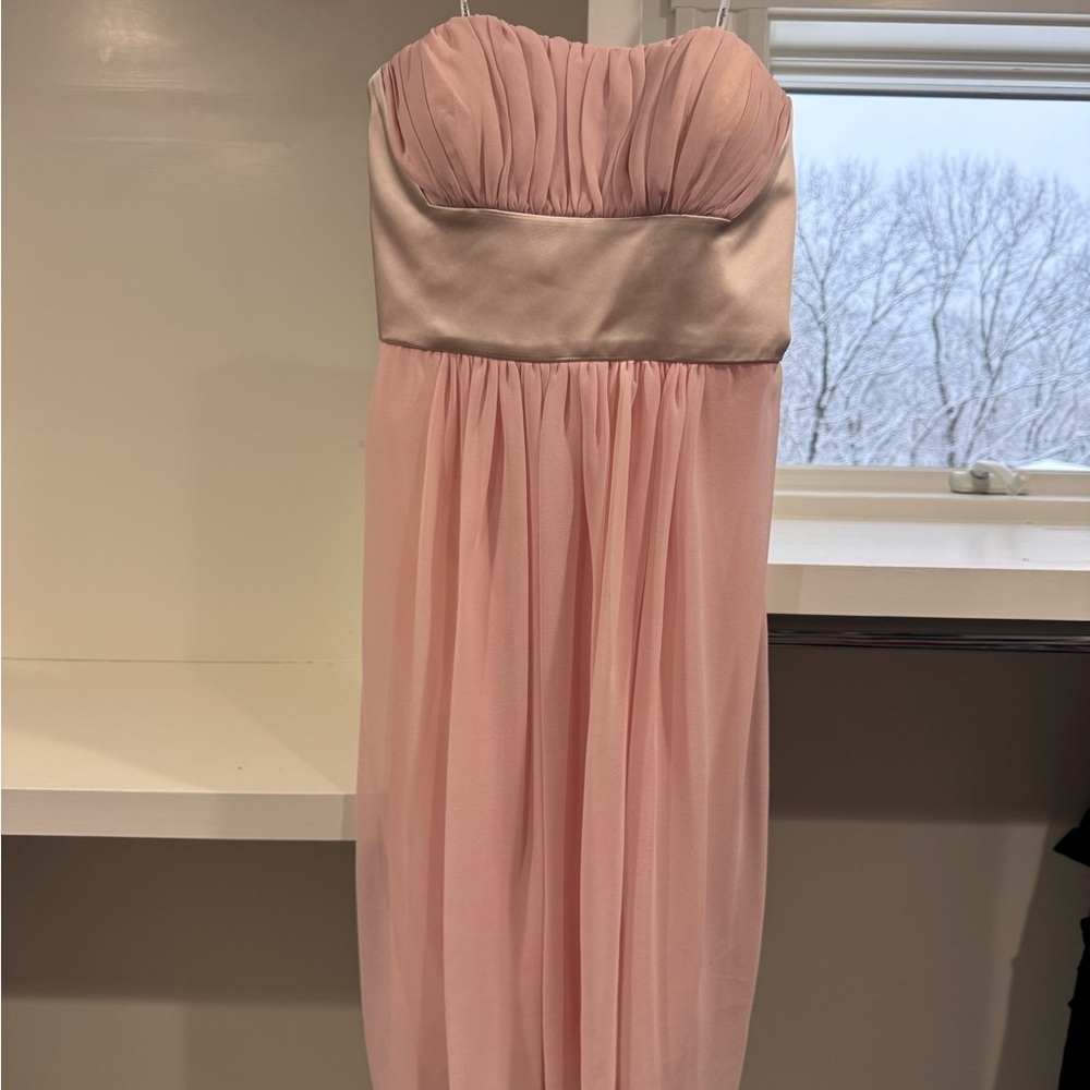 5 for $25 SALE 🎉 Elegant Strapless Pink Dress - Picture 2 of 5